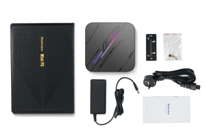 Mini PC Blackview MP100 Fekete, AMD R7 5700U, akár 4.3GHz, 16GB DDR4, 1TB SSD, Windows 11 Home, WiFi 6, 4K 144Hz UHD [5]