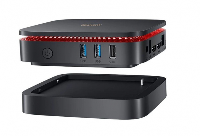 Mini PC Blackview MP60 Black, Intel 12th Gen 4K@60Hz, 16GB RAM LPDDR4, 1TB ROM SSD, Intel Alder Lake N95, Windows 11 Pro, Display Dual 4K, Wi-Fi, Bt 4.2 [2]