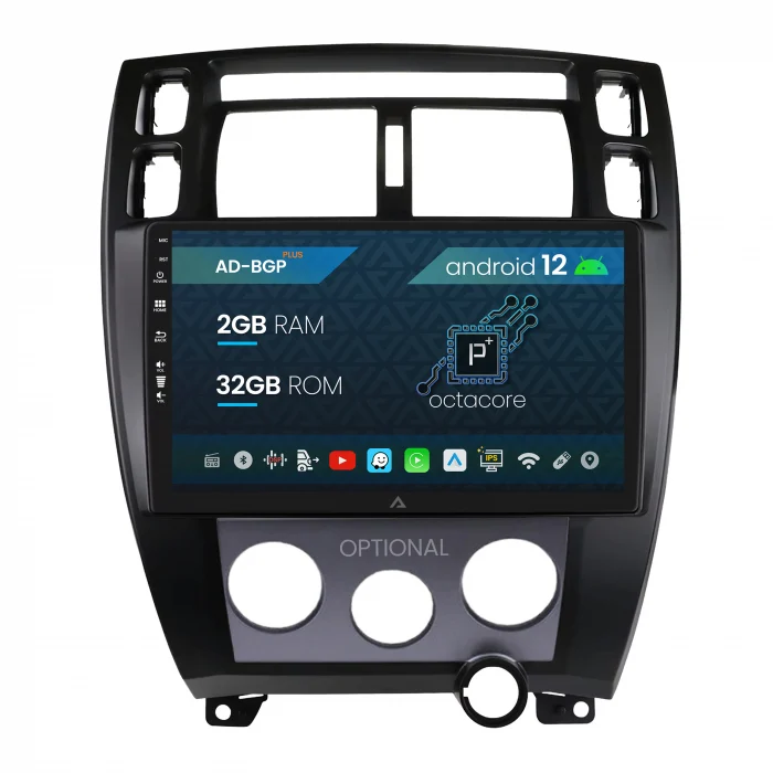 Navigatie Hyundai Tucson (2006-2013), Android 12, P-Octacore 2GB RAM + 32GB ROM, 10.1 Inch - AD-BGP10002+AD-BGRKIT200B