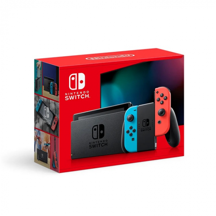 Nintendo Switch Extended Battery Neon Red