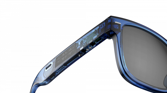 Doogee Smart Audio AJ01 napszemüveg, kék, hívások és bluetooth zene, dinamikus sztereó hangszóró, audio asszisztens, IPX4, 180 mAh [10]