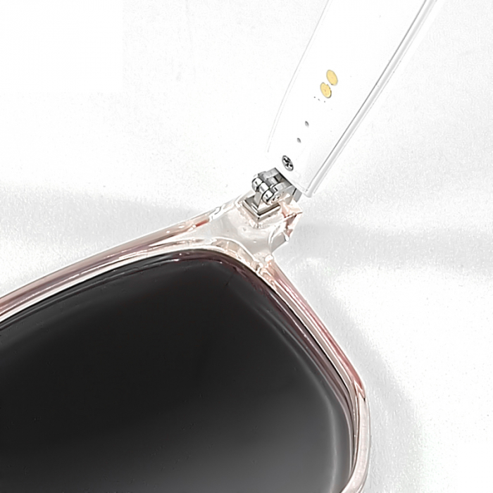 Ochelari de soare smart iSEN GS03, Rama transparenta, Lentile polarizate UV400, Unisex, Microfon si difuzor incorporat, Muzica si apeluri Bluetooth, Asistare vocala [8]