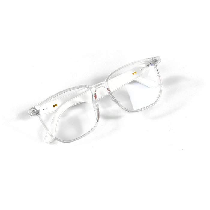 Ochelari de soare smart iSEN GS03, Rama transparenta, Lentile polarizate UV400, Unisex, Microfon si difuzor incorporat, Muzica si apeluri Bluetooth, Asistare vocala [5]