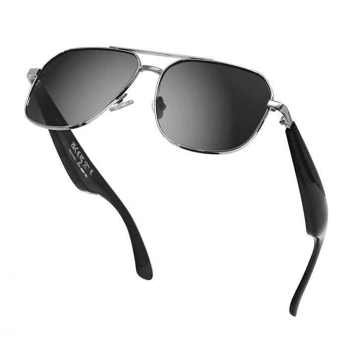 Ochelari Smart iSEN GY100, Lentile Negre Polarizate, Traducere AI in Timp Real, Microfon, Difuzoare, Bluetooth, Muzica, Apeluri, Asistenta Vocala, Control Camera la Distant, Incarcare Magnetica [6]