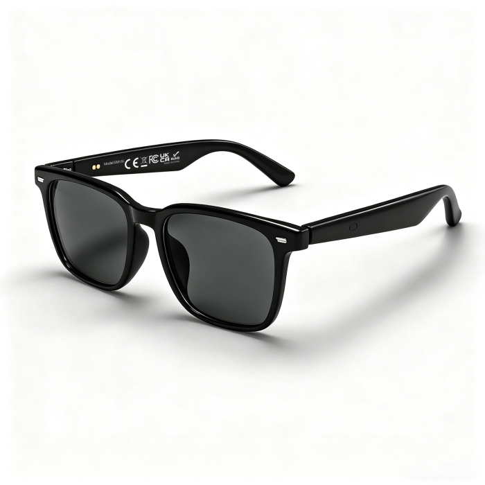 Ochelari Inteligenți iSEN GM86, Negri, AI Translation, Bluetooth 5.4, Apeluri Bluetooth, Muzică, Asistent Vocal, Control Tactil, Protecție Lumină Albastră și UV [3]