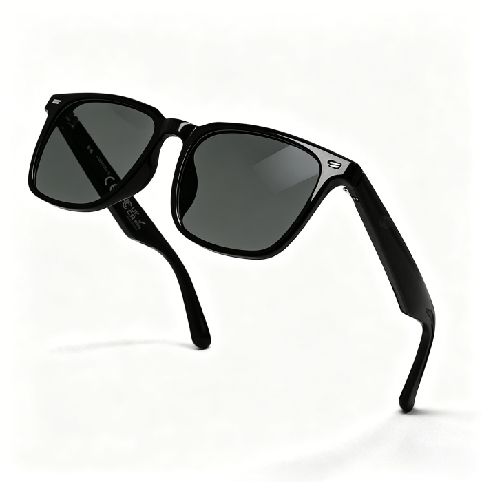 Ochelari Inteligenți iSEN GM86, Negri, AI Translation, Bluetooth 5.4, Apeluri Bluetooth, Muzică, Asistent Vocal, Control Tactil, Protecție Lumină Albastră și UV [4]