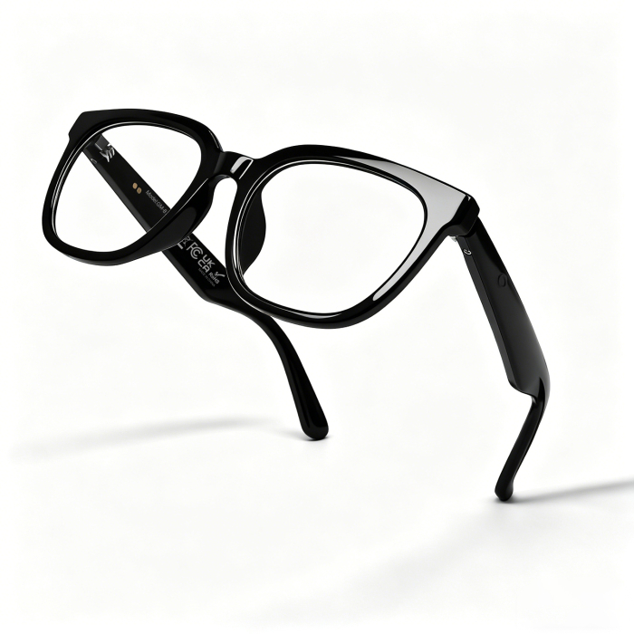 Ochelari Inteligenți iSEN GM80, Transparenți, Traducere AI, Bluetooth 5.4, Asistent Vocal, Apeluri și Muzică, Control Tactil, Încărcare Magnetică Duală, Protecție UV [4]