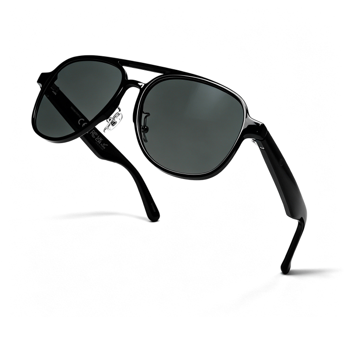 Ochelari Inteligenți iSEN GM82, Negri, Traducere AI, Bluetooth 5.4, Apeluri, Muzică, Asistent Vocal, Control Tactil, Protecție UV și Lumină Albastră [2]