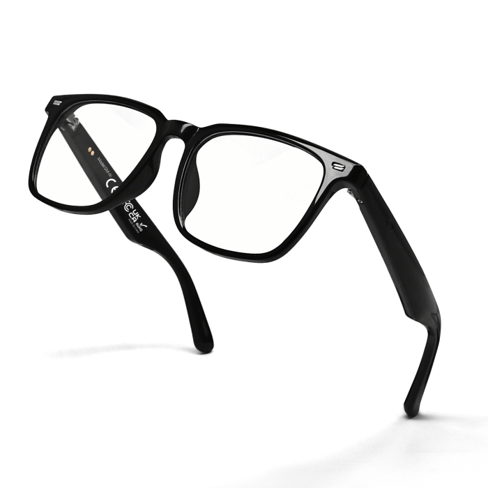 iSEN GM86 Smart Glasses, Clear Lenses, AI Translation, Bluetooth 5.4, Bluetooth Calls, Music, Voice Assistant, Touch Control, Blue Light & UV Protection [4]