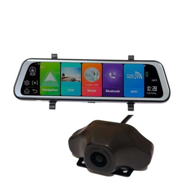 Oglinda Retrovizoare Star E10, slot sim 4G, 10 HD, Android 8.1, Camera Fata, Spate, Wireless, Bluetooth, ADAS, GPS imagine dualstore.ro 2021