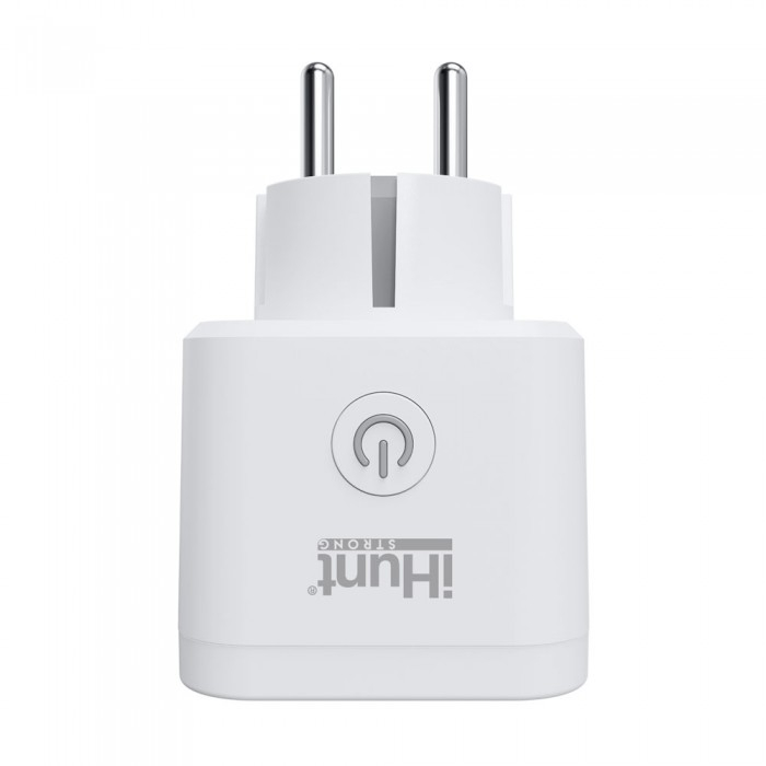 Priza inteligenta iHunt Smart Plug, Contorizare, Monitorizare consum energie, 3840W, Wireless, Alb [2]