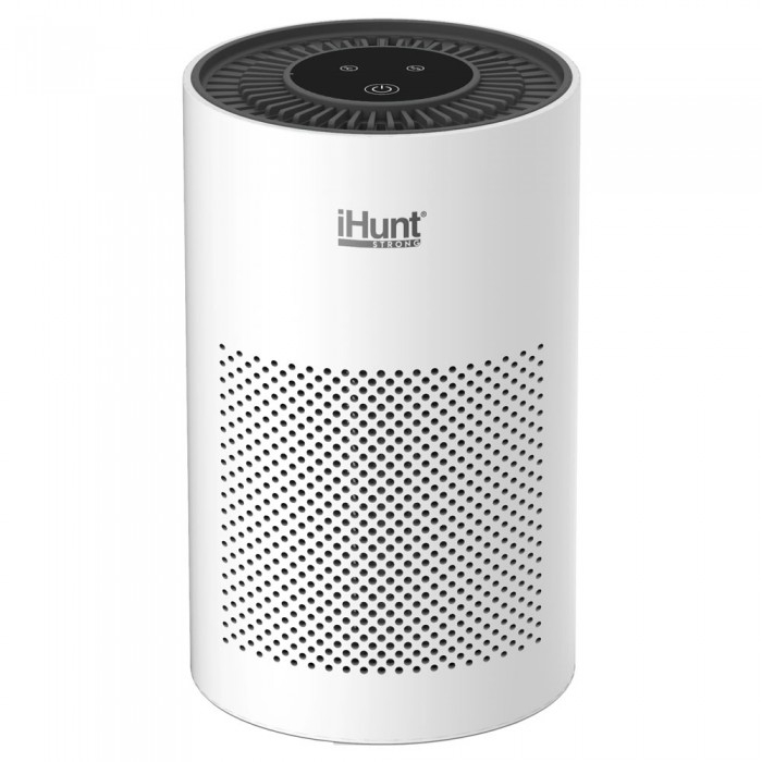 Purificator de aer iHunt Air Purifier Smart 20 m ² 50 m ³ h, Wi-Fi, filtru True HEPA si Aromatherapy, functie Ionizare