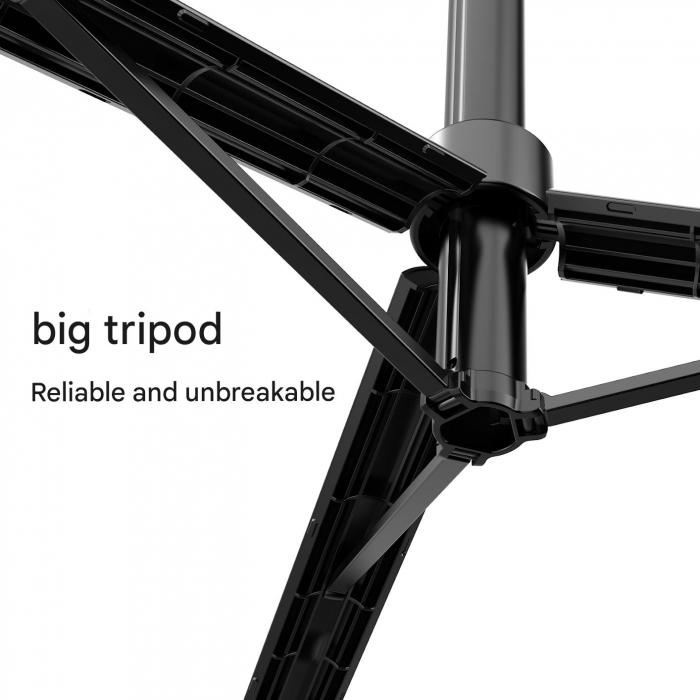 Selfie Stick Trepied Extensibil iSEN A81S Negru, 1900mm, Rotatie universala, Telecomanda Bluetooth Detasabila, Maner Anti-vibratii, 120mAh [4]