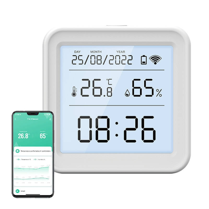 Senzor inteligent de temperatura si umiditate Wi-Fi Gosund S6 (ecran LCD, iluminare din spate) [2]