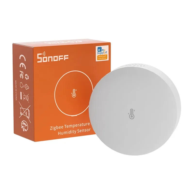 Senzor inteligent de temperatura si umiditate ZigBee Sonoff SNZB-02P (rotund) [5]
