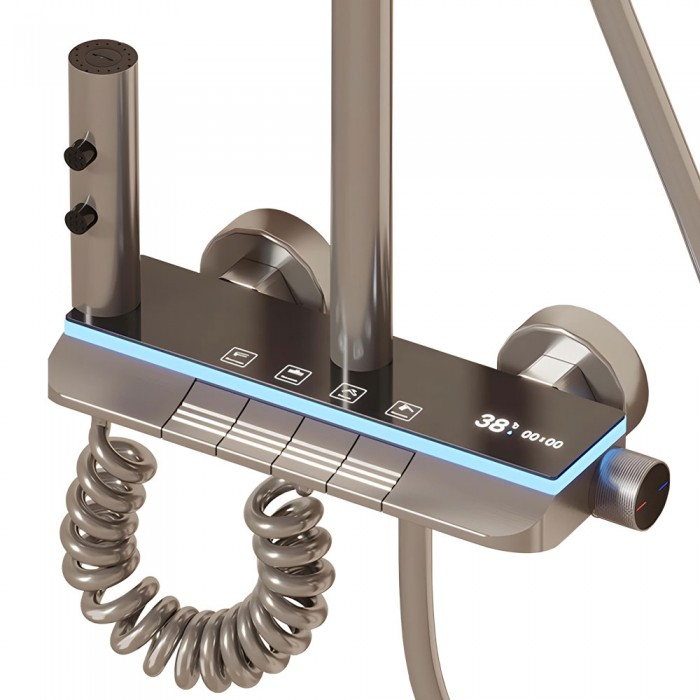 Smart Shower Set, iHunt C86, LED Display, Digital Screen, 4 Water Flow Modes, Adjustable [2]