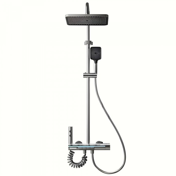 Okos Zuhanyszett, iHunt MZ110GR, LED Kijelző, Digitális Képernyő, 4 Vízáramlási Mód, Állítható [2]