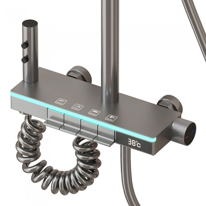 Smart Shower Set, iHunt C84, LED Display, Digital Screen, 4 Water Flow Modes, Adjustable [2]