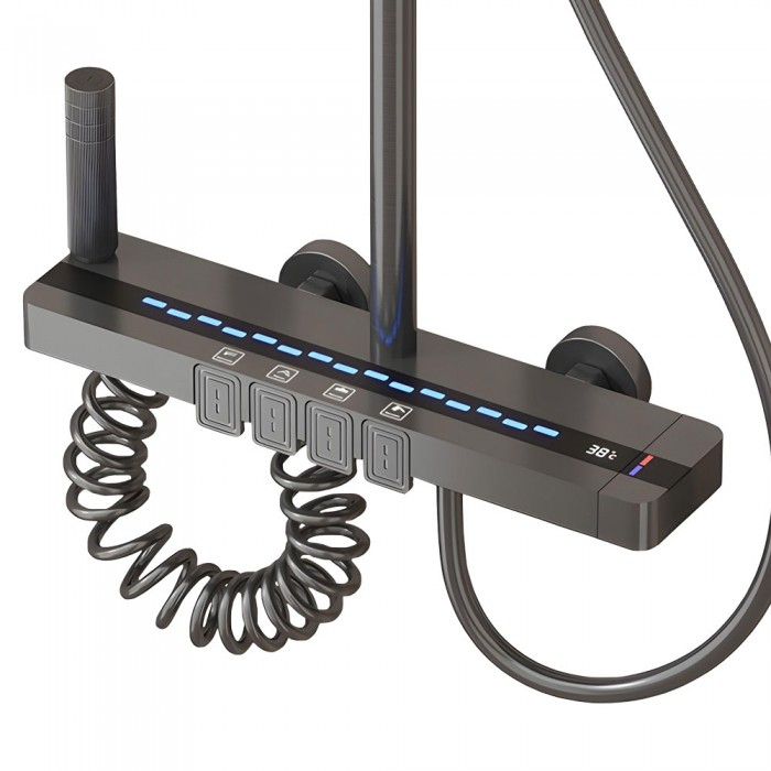 Smart Shower Set, iHunt C3, LED Display, Digital Screen, 4 Water Flow Modes, Adjustable [4]