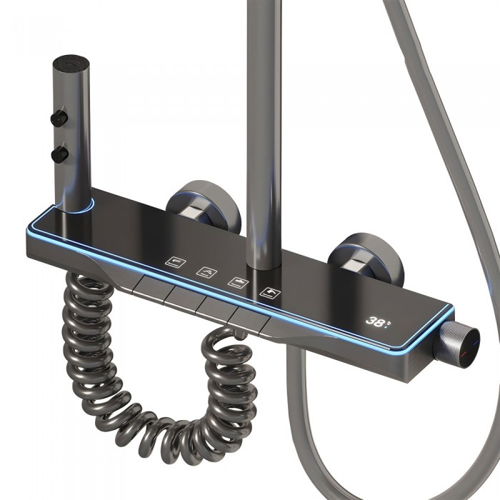 Smart Shower Set, iHunt C6, LED Display, Digital Screen, 4 Water Flow Modes, Adjustable [2]