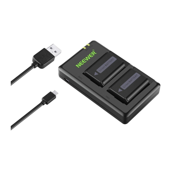 Set format din 2 baterii de schimb Sony si un incarcator NEEWER NP-FW50 [4]