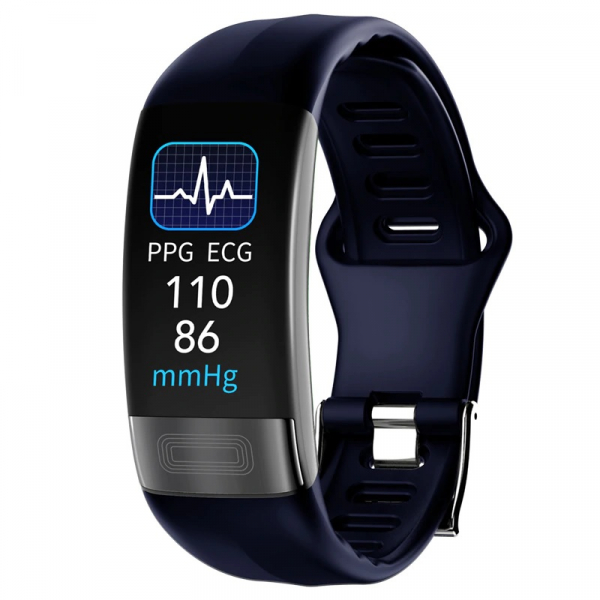 Smartband STAR P11 Plus Albastru, TFT 0.96 , EKG, Termometru corporal, Saturatie oxigen, Ritm cardiac, Presiune sanguina, IP67, 130mAh