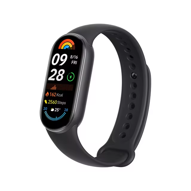 Smartband Xiaomi Mi Band 9, Black, AMOLED 162 , Monitorizare HR + SpO2, Monitorizare somn, Inregistrare activitati sportive, Multi-sport, 233mAh