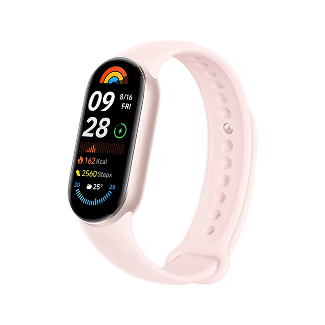 Smartband Xiaomi Mi Band 9, Pink, AMOLED 162 , Monitorizare HR + SpO2, Monitorizare somn, Inregistrare activitati sportive, Multi-sport, 233mAh