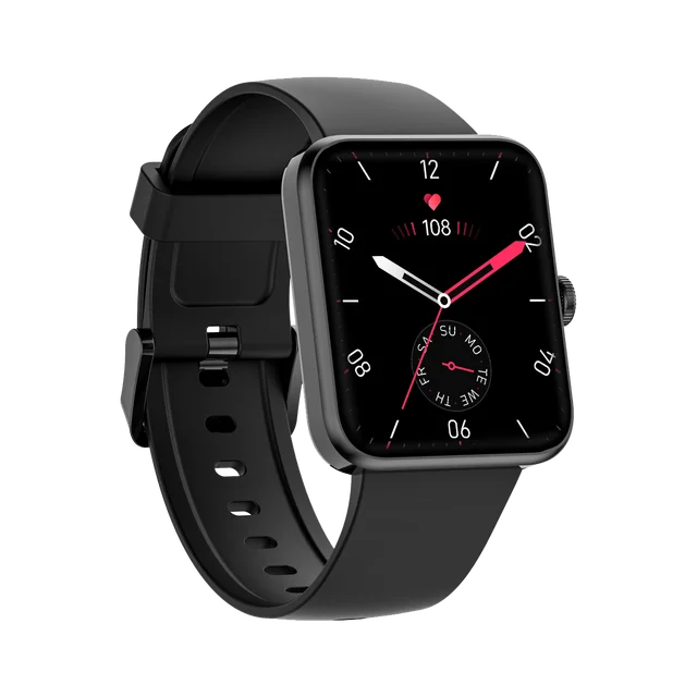Smartwatch Blackview W10E Black, 1.52 Touch screen, Ritm cardiac, Oxigen SpO2, Notificare mesaje, Bluetooth 5.0, IP68, 205mAh