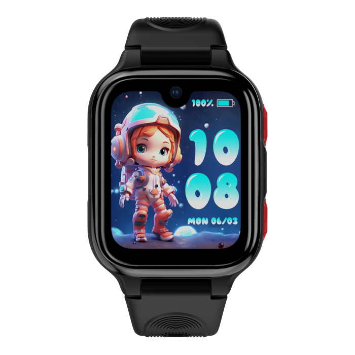 Ceas  Smartwatch LAGENIO K9, Negru, 4G, 1.78'' AMOLED, 1 GB RAM, 8GB ROM, Camera 5MP, Android 8.1, Tracking GPS, Apel Video, SOS, Control Parental, Asistent AI, 700mAh, Pentru copii intre 5-14 ani [7]