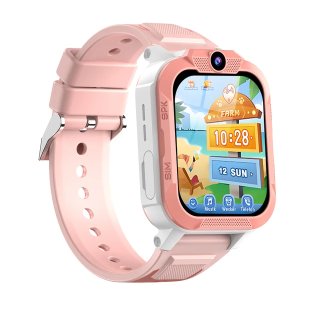 Smartwatch Copii Blackview Z40 Pro, Roz, 4G LTE, 1.85” TFT, Apeluri Video, GPS + LBS + Wi-Fi, Lanternă LED, IP68, 512MB RAM, 256MB ROM, Baterie 850mAh [3]