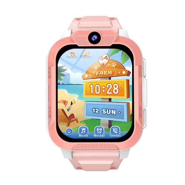 Smartwatch Copii Blackview Z40 Pro, Roz, 4G LTE, 1.85” TFT, Apeluri Video, GPS + LBS + Wi-Fi, Lanternă LED, IP68, 512MB RAM, 256MB ROM, Baterie 850mAh [2]