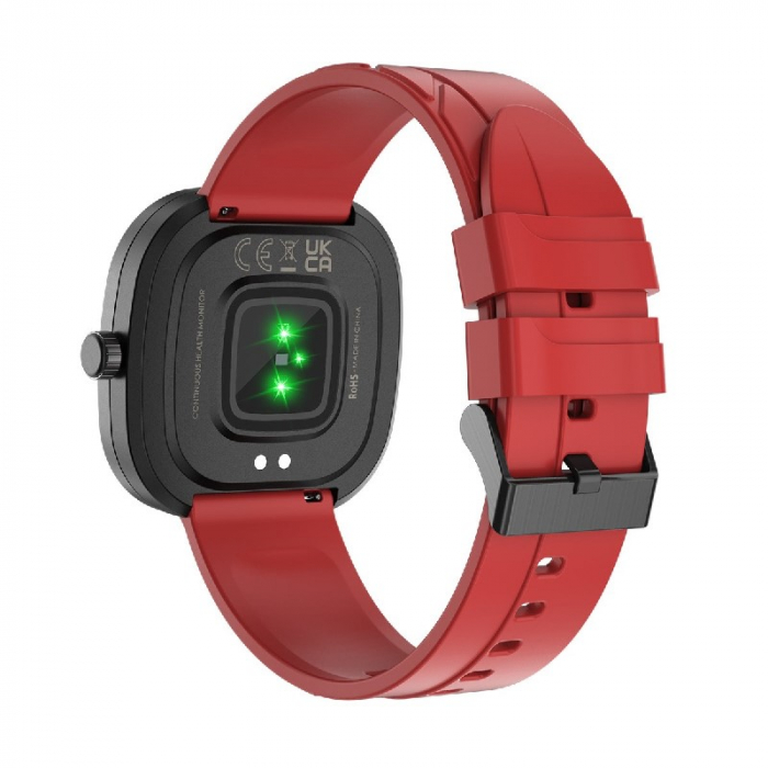 Smartwatch Doogee DG Ares Red, 1.32" HD LCD, Heart Rate, Oxygen Saturation, Sleep Monitoring, Sedentary Reminder, 300mAh [4]