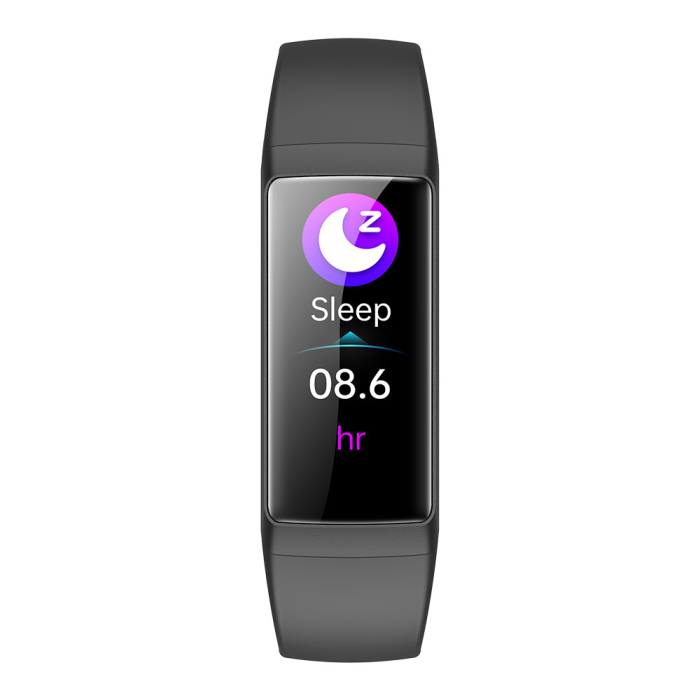 Smartwatch iSEN BK05, Negru, Silicon, 0.96   Rezolutie Inalta, Bluetooth 5.2, Glicemie Oxigen Tensiune, Ritm Cardiac, Temperatura Corporala, Mod Multi-sport, 10 Zile Standby
