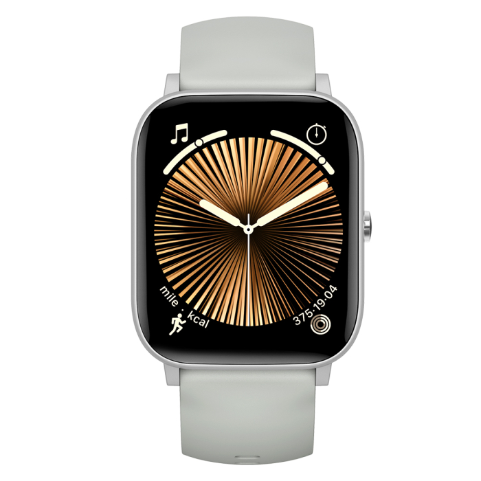 iSEN C09 Okosora, Ezüst, Feher TPU Szij, 1.85" TFT, Pulzus, Vernyomas, Veroxigen (SpO2), EKG, 7 Sport Mod, Hivas & Uzenet Ertesitesek, 200 mAh, Android 5.0 / iOS 10.0 [6]