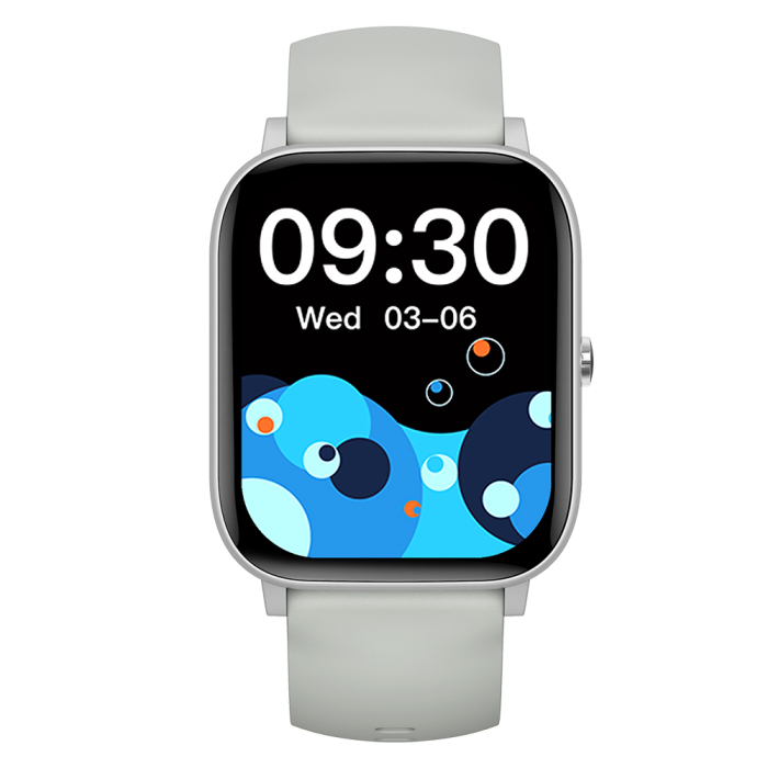 iSEN C09 Okosora, Ezüst, Feher TPU Szij, 1.85" TFT, Pulzus, Vernyomas, Veroxigen (SpO2), EKG, 7 Sport Mod, Hivas & Uzenet Ertesitesek, 200 mAh, Android 5.0 / iOS 10.0 [5]