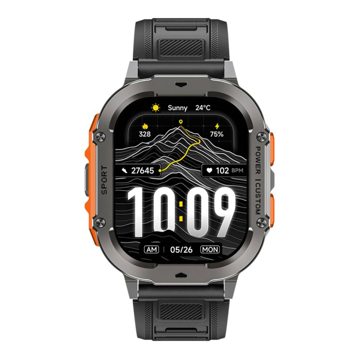 iSEN X7 Okosóra, Fekete, 2.13” AMOLED HD, Bluetooth 5.3, WhatsApp Gyorsválasz, Pulzus, GoMore, 3 ATM, 1000mAh Akkumulátor, 100 Nap Standby [2]