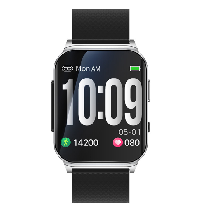 iSEN EP03 Pro Okosóra, Ezüst, 1.83" IPS, Bluetooth 5.1, Pulzus, SpO2, Vérnyomás mérés, Sport követés [4]