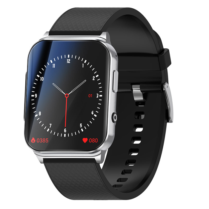iSEN EP03 Pro Okosóra, Ezüst, 1.83" IPS, Bluetooth 5.1, Pulzus, SpO2, Vérnyomás mérés, Sport követés [3]