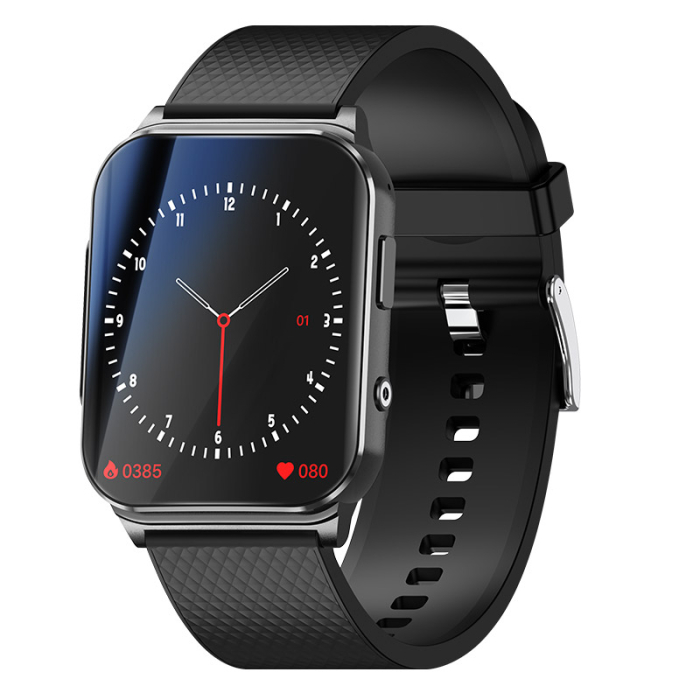 iSEN EP03 Pro Okosóra, Fekete, 1.83" IPS, Bluetooth 5.1, Pulzus, SpO2, Vérnyomás mérés, Sport követés [3]