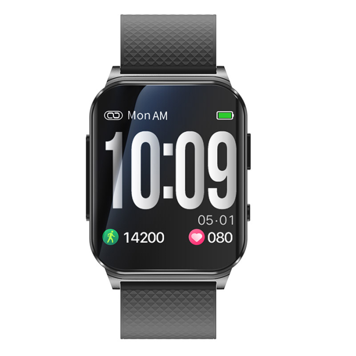 iSEN EP03 Pro Okosóra, Fekete, 1.83" IPS, Bluetooth 5.1, Pulzus, SpO2, Vérnyomás mérés, Sport követés [4]