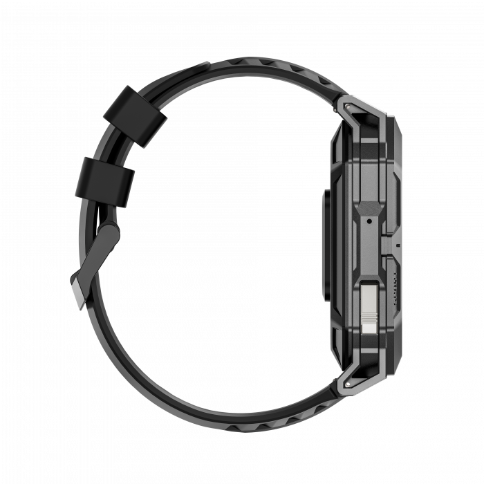 Okosóra iSEN X1 Pro, Fekete szilikon szíj, 2.13" AMOLED HD, HRV, EKG, Egészségügyi monitorozás, Sport funkciók, Bluetooth hívás, 1000 mAh, Android 9.0 vagy iOS 9.0 vagy újabb [5]