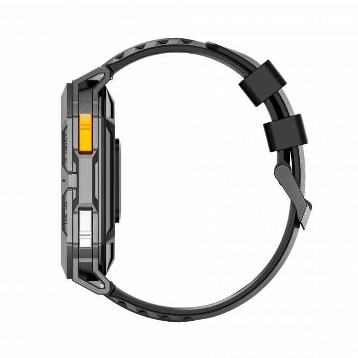 Okosóra iSEN X1 Pro, Fekete szilikon szíj, 2.13" AMOLED HD, HRV, EKG, Egészségügyi monitorozás, Sport funkciók, Bluetooth hívás, 1000 mAh, Android 9.0 vagy iOS 9.0 vagy újabb [3]