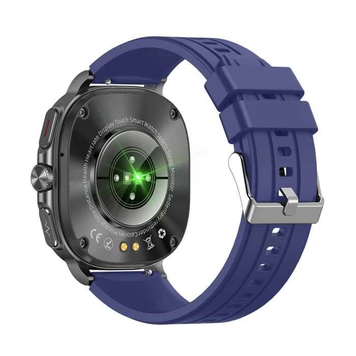 Smartwatch iSEN ET492, Curea silicon mov, 1.43" AMOLED HD, HRV, ECG, Monitorizare sanatate, Functii sport, Bluetooth Call, 380 mAh, Android 5.0 or iOS 10.0 sau mai recent, NFC pentru lacate [4]