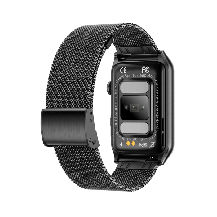 Smartwatch iSEN G50, Metal negru, 1.57” IPS HD, Bluetooth 5.4, Apeluri Bluetooth, Puls, SpO2, Temperatură, Somn, HRV, Moduri Sport, IP68, Baterie 250mAh [5]