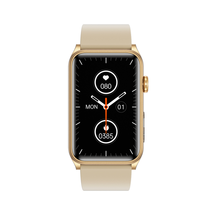 Smartwatch iSEN G50, Bej, 1.57” IPS HD, Bluetooth 5.4, Apeluri Bluetooth, Puls, SpO2, Temperatură, Somn, HRV, Moduri Sport, IP68, Baterie 250mAh [3]