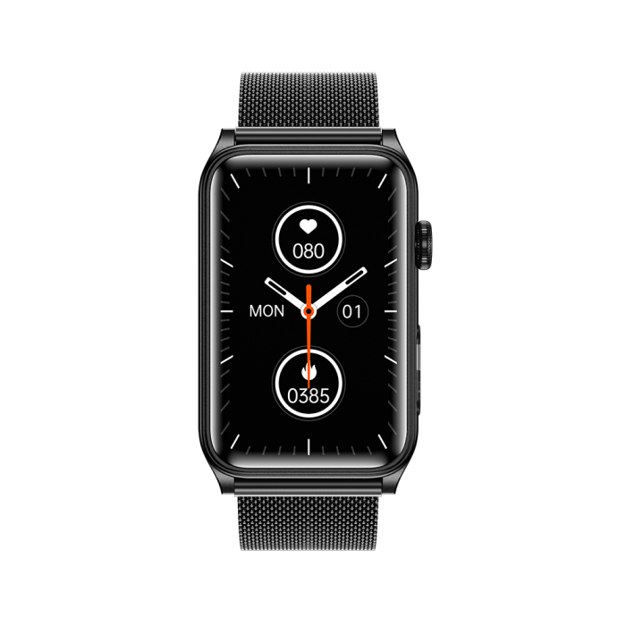 Smartwatch iSEN G50, Metal negru, 1.57” IPS HD, Bluetooth 5.4, Apeluri Bluetooth, Puls, SpO2, Temperatură, Somn, HRV, Moduri Sport, IP68, Baterie 250mAh [3]
