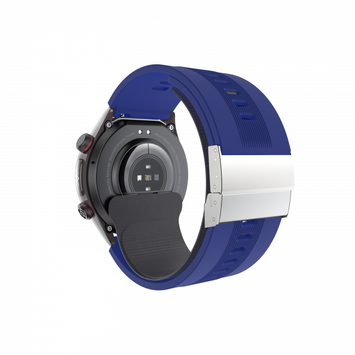 Smartwatch iSEN S26 Blue, 2.06"AMOLED, Air pump+airbag blood pressure monitor, ECG, Blood sugar, Oxygen, Temperature, and Sleep, Sport modes, Bluetooth call, Music control, Weather forecast, 530mAh [3]