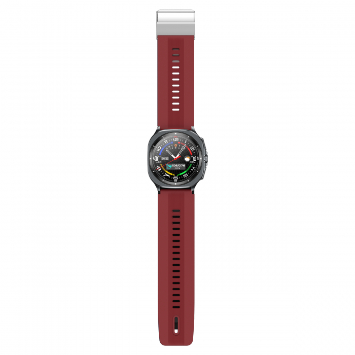 iSEN TK65 Red Smartwatch, 1.43"AMOLED, Inflatable Cuff Blood Pressure Monitor, Sports Modes, Health and Sleep Monitoring, BT Call, Music Control, Weather Forecast, NFC, 530mAh [3]