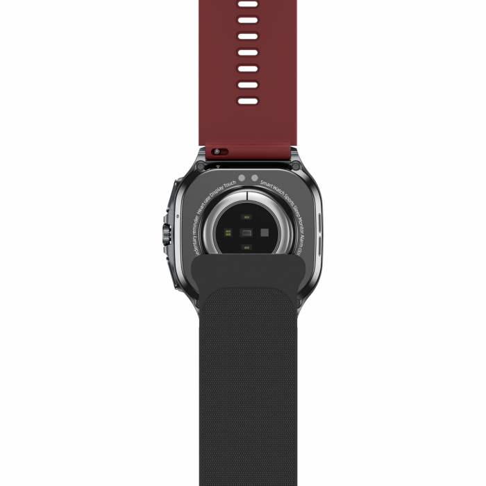 iSEN TK65 Red Smartwatch, 1.43"AMOLED, Inflatable Cuff Blood Pressure Monitor, Sports Modes, Health and Sleep Monitoring, BT Call, Music Control, Weather Forecast, NFC, 530mAh [8]